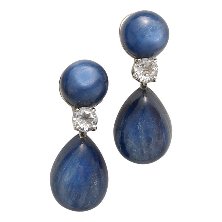 Double stone Earrings with Kynite