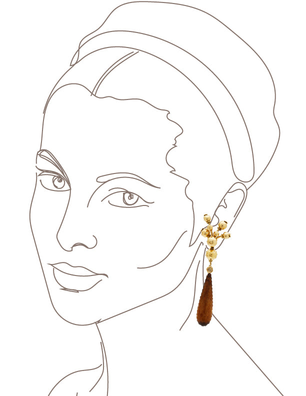 Golden Berry Earrings