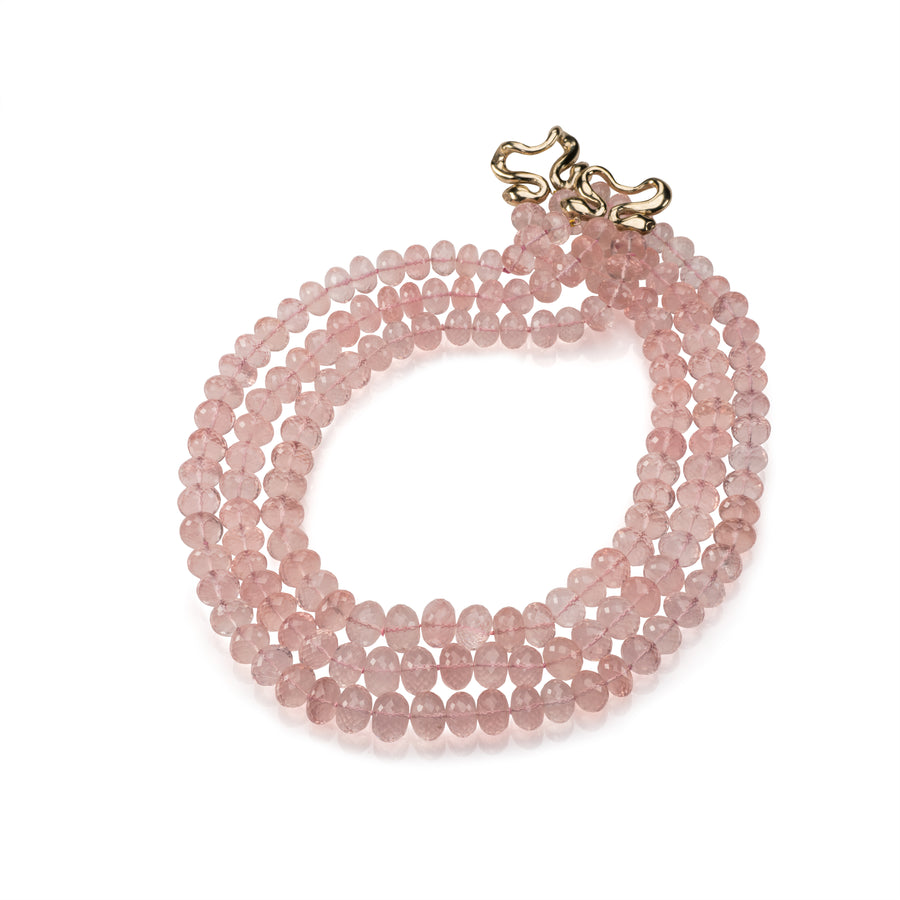 Rose Quartz bead Necklace